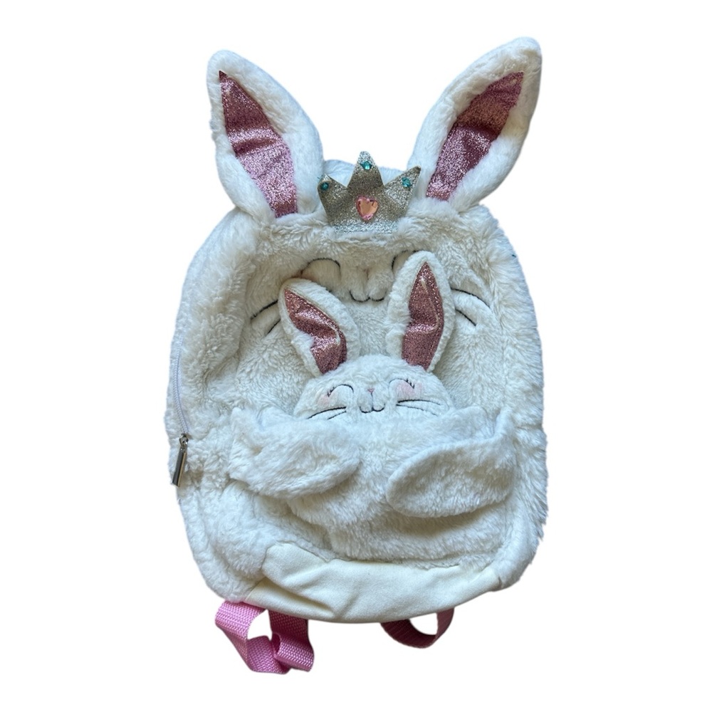 Adorable White Bunny Mini Backpack for Kids